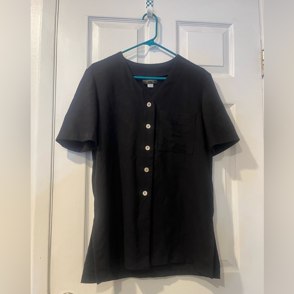 Vintage Requirements Black Button Up Blouse - Size Medium